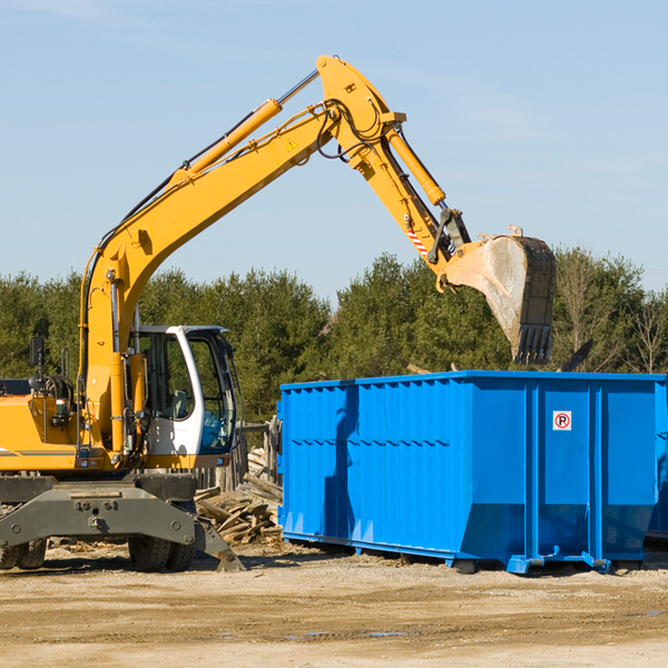 can i choose the location where the residential dumpster will be placed in New Richmond